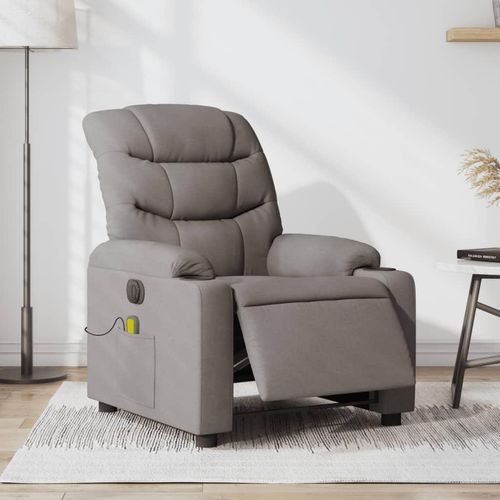 Massagesessel Elektrisch Stoff Taupe