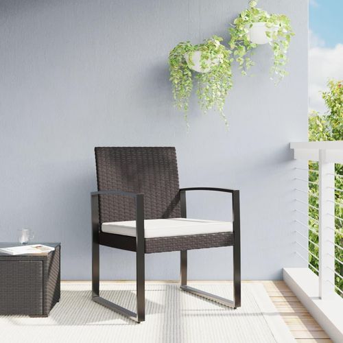 Garten-Esszimmerstühle 2 Stk. Pp-Rattan | Farbe: Braun