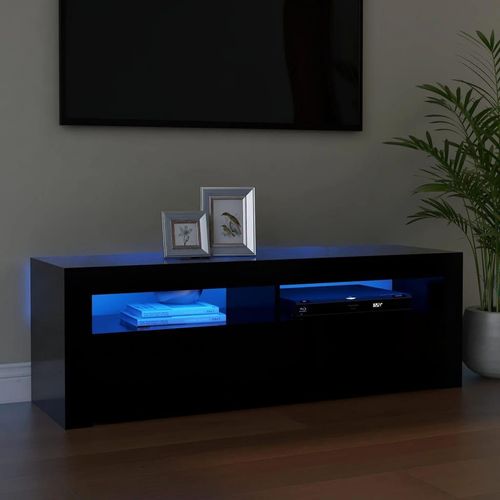 Tv-Schrank Mit Led-Beleuchtung 120X35X40 Cm | Farbe: Schwarz