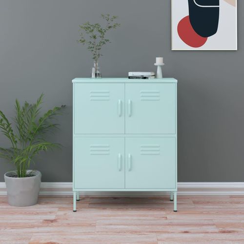 Lagerschrank 80X35X101,5 Cm Stahl | Farbe: Mintgrün