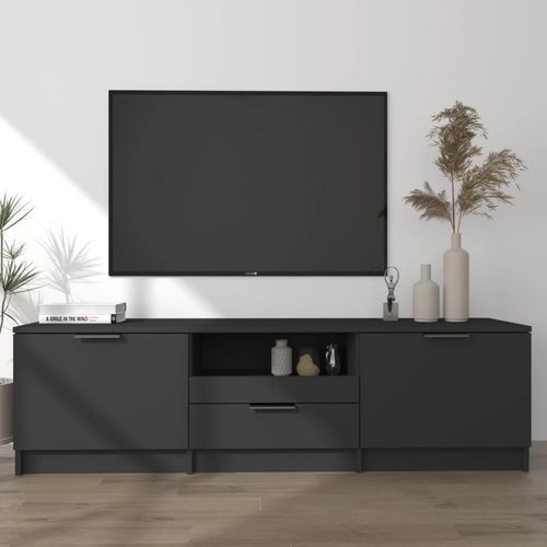 Tv-Schrank 140X35X40 Cm Holzwerkstoff | Farbe: Schwarz