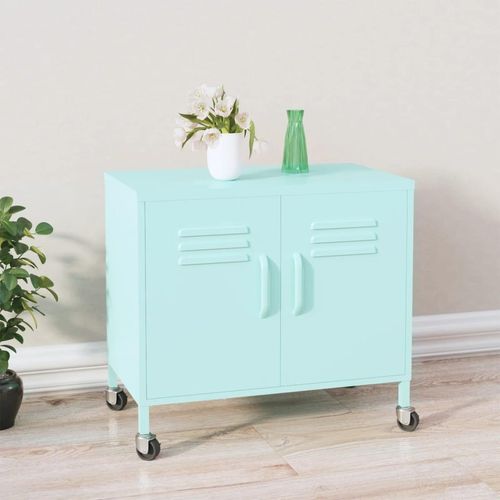 Lagerschrank 60X35X56 Cm Stahl | Farbe: Mintgrün