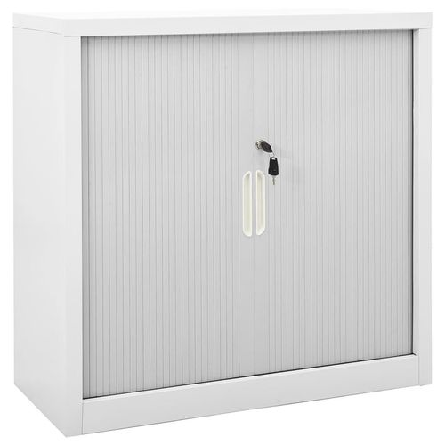 Schrank Mit Schiebetür 90X40X90 Cm Stahl | Farbe: Grau