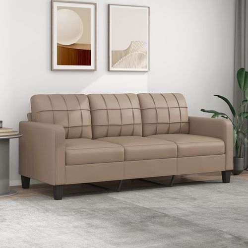 2-Sitzer-Sofa Kunstleder | Farbe: Cappuccino | Größe: 180 cm