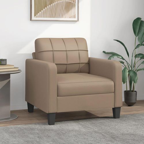 2-Sitzer-Sofa Kunstleder | Farbe: Cappuccino | Größe: 60 cm
