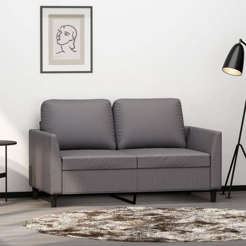 Sessel -Braun Kunstleder | Farbe: Grau | Größe: 120 cm