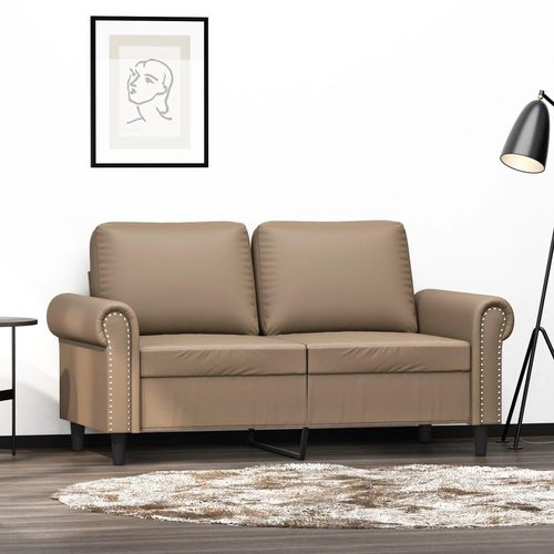 2-Sitzer-Sofa Kunstleder | Farbe: Cappuccino | Größe: 120 cm