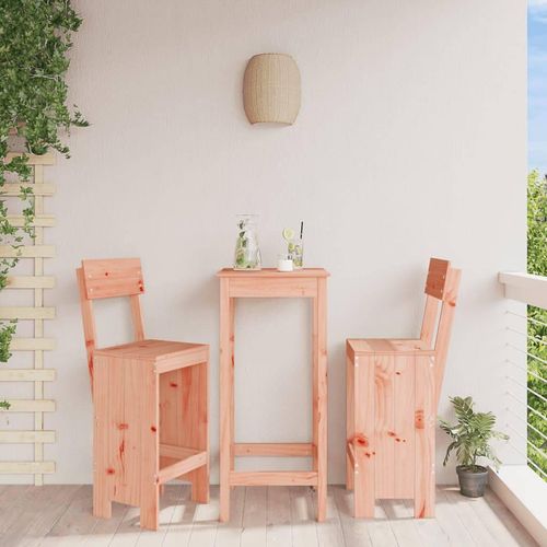 Barhocker 2 Stk. 40X48,5X115,5 Cm Massivholz Kiefer | Farbe: Natürliches Douglasie | Größe: 40 x 48.5 x 115.5 cm