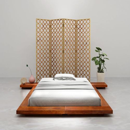 Futonbett Japanisch Akazie Massivholz