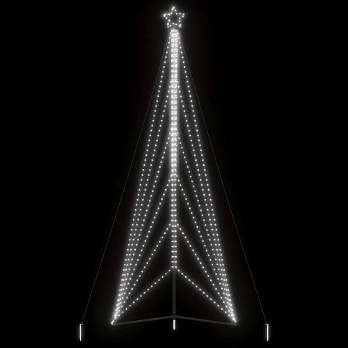 Led Weihnachtsbaum 861 Leds 478 Cm | Farbe: Kaltweiß | Größe: 480 cm