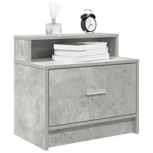 Nachttisch Mit Schublade Sonoma-Eiche 51X31X47 Cm | Anzahl im Paket: 1 | Farbe: Betongrau