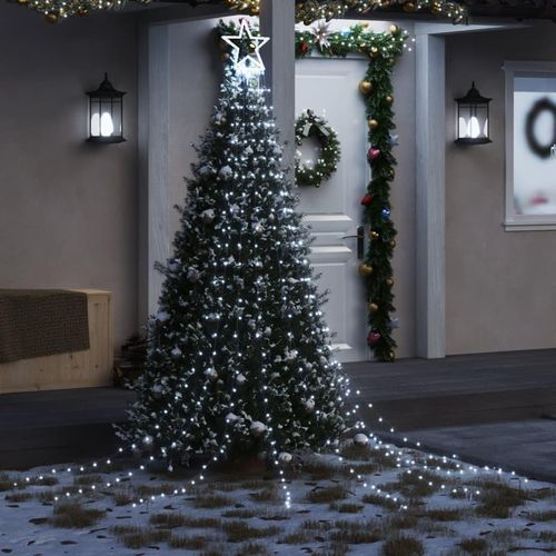 Weihnachtsbaum-Beleuchtung 320 Leds 375 Cm | Farbe: Kaltweiß