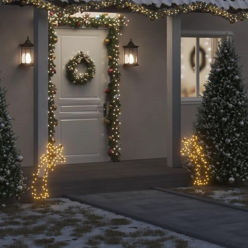 Sternschnuppe Mit Erdspießen Und 115 Leds | Farbe: Schwarz | Größe: 62 cm