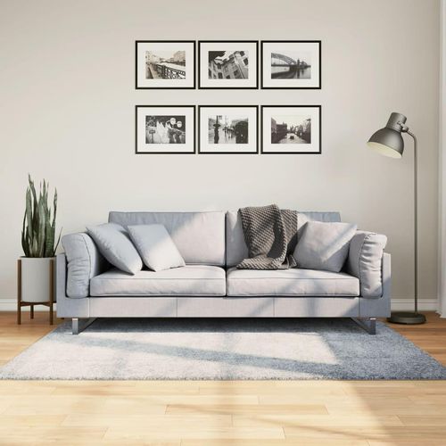 Teppich Shaggy Hochflor Modern Blau | Größe: 120 x 170 cm