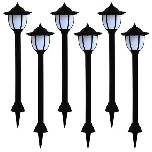 Solar-Außenleuchten 6 Stk. Led Schwarz | Anzahl im Paket: 6