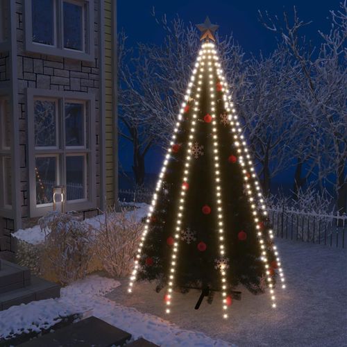 Weihnachtsbaum-Lichternetz Mit 150 Leds | Farbe: Kaltweiß | Größe: 400 cm