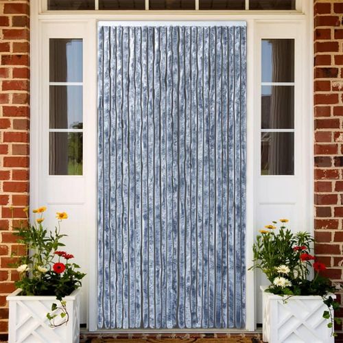 Insektenschutz-Vorhang N Chenille Silber | Größe: 100 x 230 cm