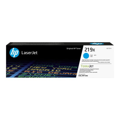 Original HP Color LaserJet Pro 3202 dwe (W2191X / 219X) Toner Cyan