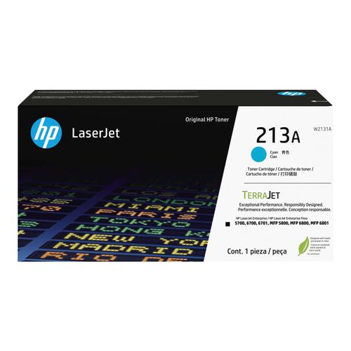 Original HP Color LaserJet Enterprise MFP 5800 dn (W2131A / 213A) Toner Cyan