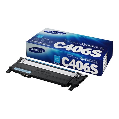 Original Samsung CLP-360 ND (ST984A / CLT-C406S) Toner Cyan
