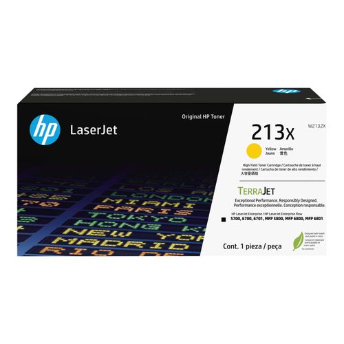 Original HP Color LaserJet Enterprise MFP 5800 (W2132X / 213X) Toner Gelb