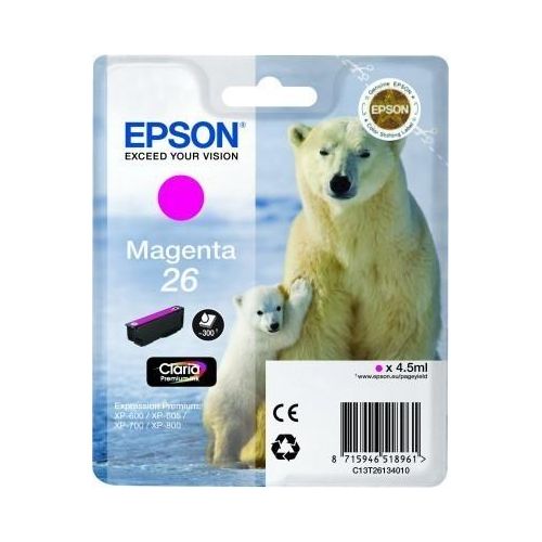 Original Epson Expression Premium XP-625 (C13T26134012 / 26) Druckerpatrone Magenta