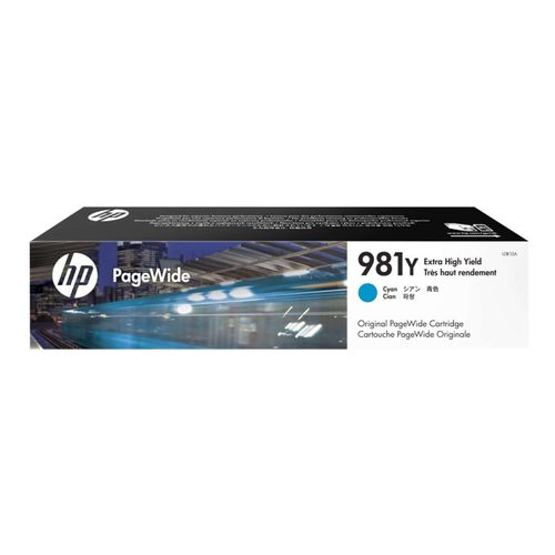 Original HP PageWide Enterprise Color Flow MFP 580 Series (L0R13A / 981Y) Druckerpatrone Cyan
