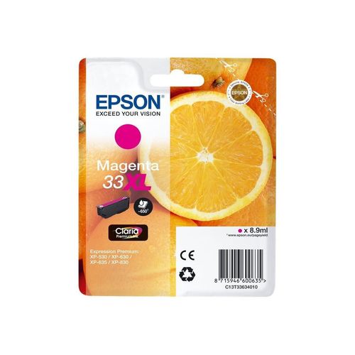 Original Epson Expression Premium XP-830 (C13T33634010 / 33XL) Druckerpatrone Magenta