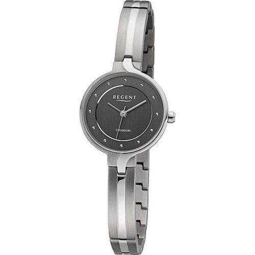 Regent Damen Uhr Metallarmband Metall Armbanduhr Analog silber URF1335