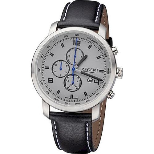 Regent Herren Uhr Lederarmband GM-2109 Lederband Armbanduhr Analog schwarz URGM2109