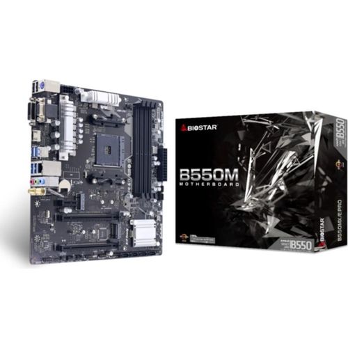 Biostar B550MX/E PRO - Motherboard - micro ATX - Socket AM4 - AMD B550 Chipsatz - USB 3.2 Gen 1 - Gigabit LAN - Onboard-Grafik (CPU erforderlich)