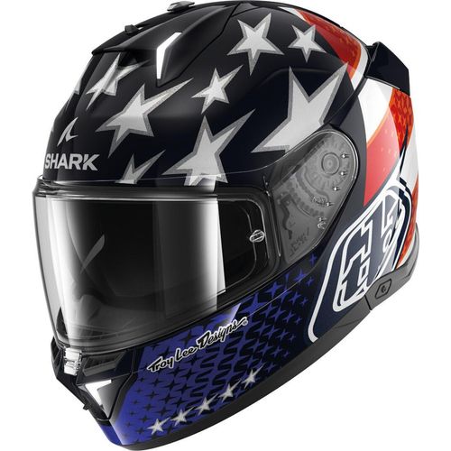 Shark Skwal i3 US Flag Helm, schwarz/weiß/rot/blau, XS (53/54)