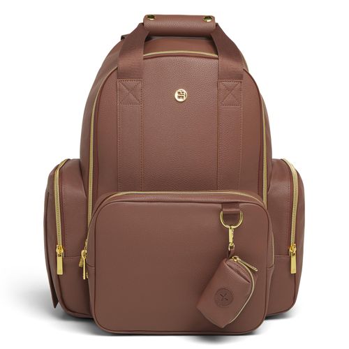 Wickeltasche HUGGIES BABYWEAR, Baby, braun (cognac), Obermaterial: 60% Polyurethan, 40% Polyester, Taschen