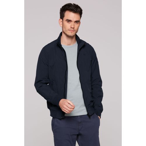 Outdoorjacke CMPD, Herren, Gr. S, blau, Material: 100% Polyamid, bestickt, casual, lässig geschnitten normal, Langarm eingesetzt Rippbündchen, Jacken, mit Stehkragen