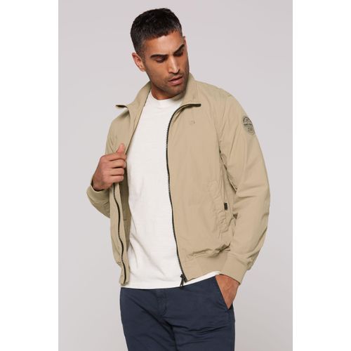Outdoorjacke CMPD, Herren, Gr. L, braun (tan), Material: 100% Polyamid, bestickt, casual, lässig geschnitten normal, Langarm eingesetzt Rippbündchen, Jacken, mit Stehkragen