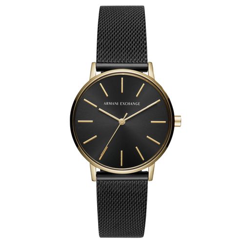 Armani Exchange AX5548 LOLA Uhr Damenuhr Edelstahl schwarz