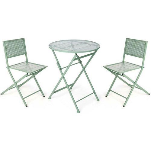 Tisch-Set mit 2 Stühlen Ibergarden HS23377/78 grün