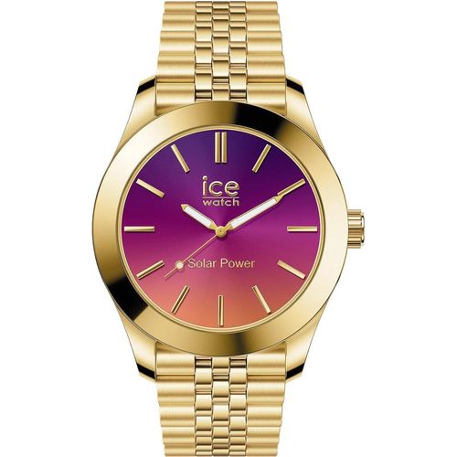 Ice-Watch 023792 Damenuhr ICE Steel Solar S Gold Night Pink