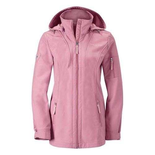 Softshelljacke CASUAL LOOKS, Damen, Gr. 36, rosa (altrosa), 94% Polyester, 6% Elasthan, unifarben, Jacken