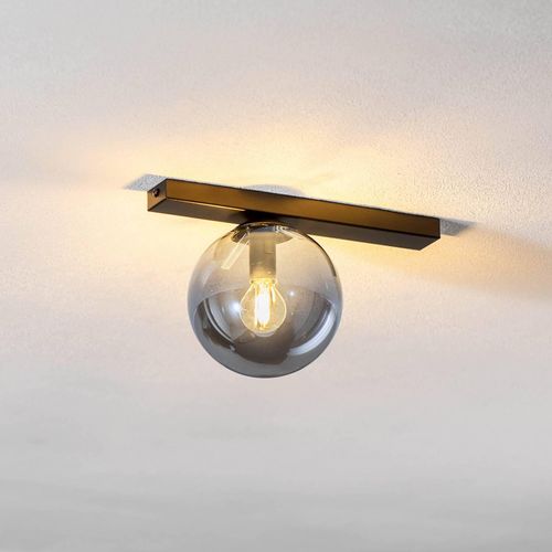 Deckenlampe Fit, schwarz/grafit, einflammig
