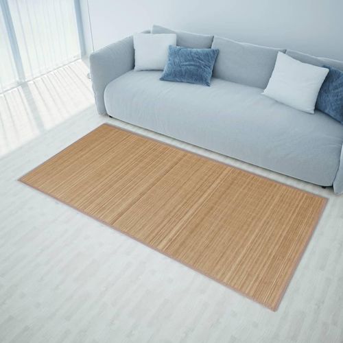 Teppich Bambus Natur Rechteckig | Farbe: Braun | Größe: 120 x 180 cm