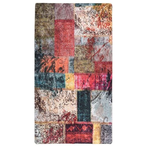 Teppich Waschbar Mehrfarbig Rutschfest Patchwork | Größe: 190 x 300 cm