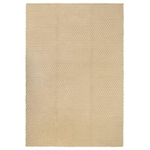 Teppich Rechteckig Baumwolle | Farbe: Natur | Größe: 80 x 160 cm