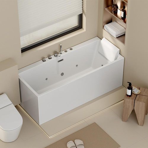 Home Deluxe Whirlpoolbadewanne AMBER - 170 x 58 x 80 cmm