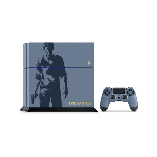 PlayStation 4 1000GB - Blau - Limited Edition Uncharted 4 + Uncharted 4
