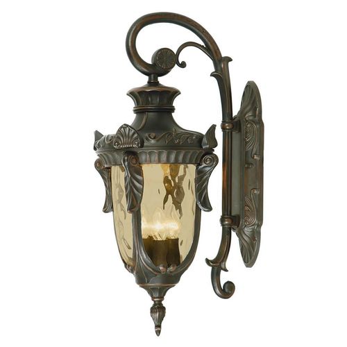Elstead Philadelphia Außen-Wandleuchte E14 3-fach Down Alte Bronze IP44
