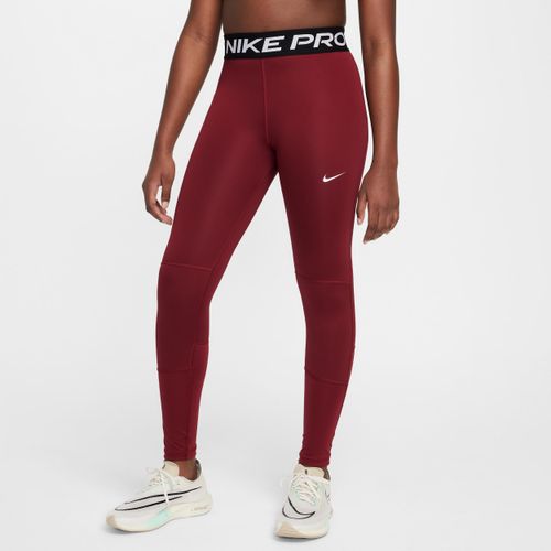 Legging Nike Pro Dri-FIT pour ado (fille) - Rouge Image