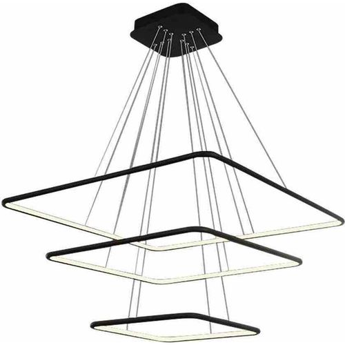 Kronleuchter Deckenleuchte Hängelampe Nix Schwarz 117W Led Deckenlampe