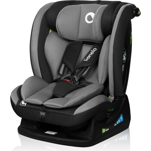 Lionelo Autokindersitz Aart i-Size ab Geburt bis 12 Jahre, 40-150 cm, Breiter Anpassungsbereich Ein zusätzlicher Seitenschutz R129/03 - Grau