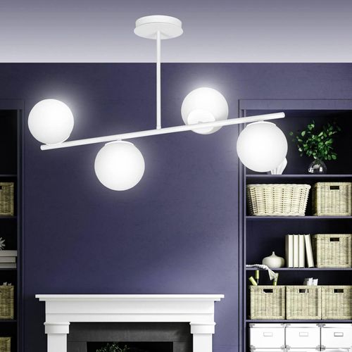 Deckenlampe Kabo,1 Arm, weiß, vierflammig
